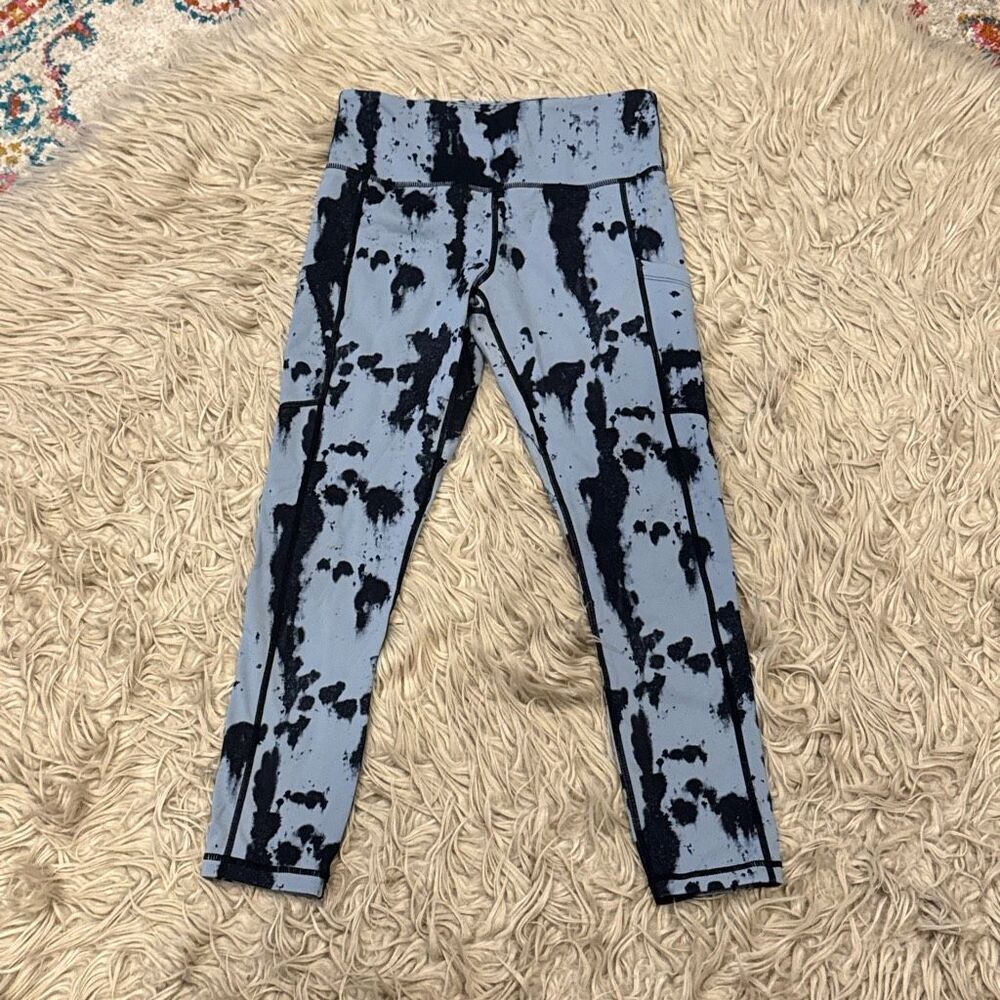 ZYIA Black and Gray Patterned Leggings